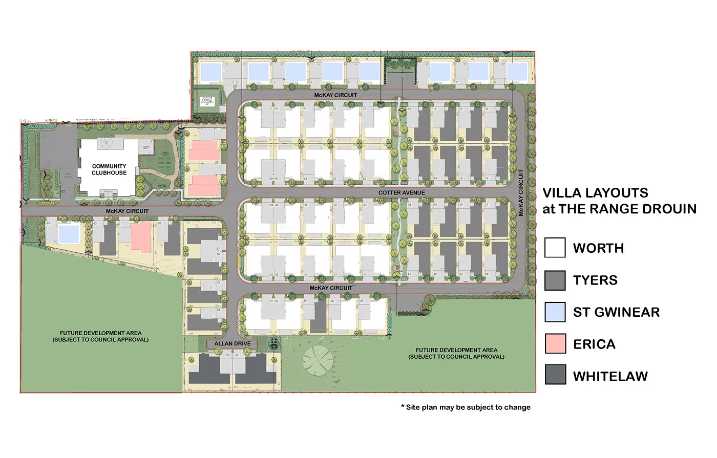 Drouin Retirement Village Site Plan